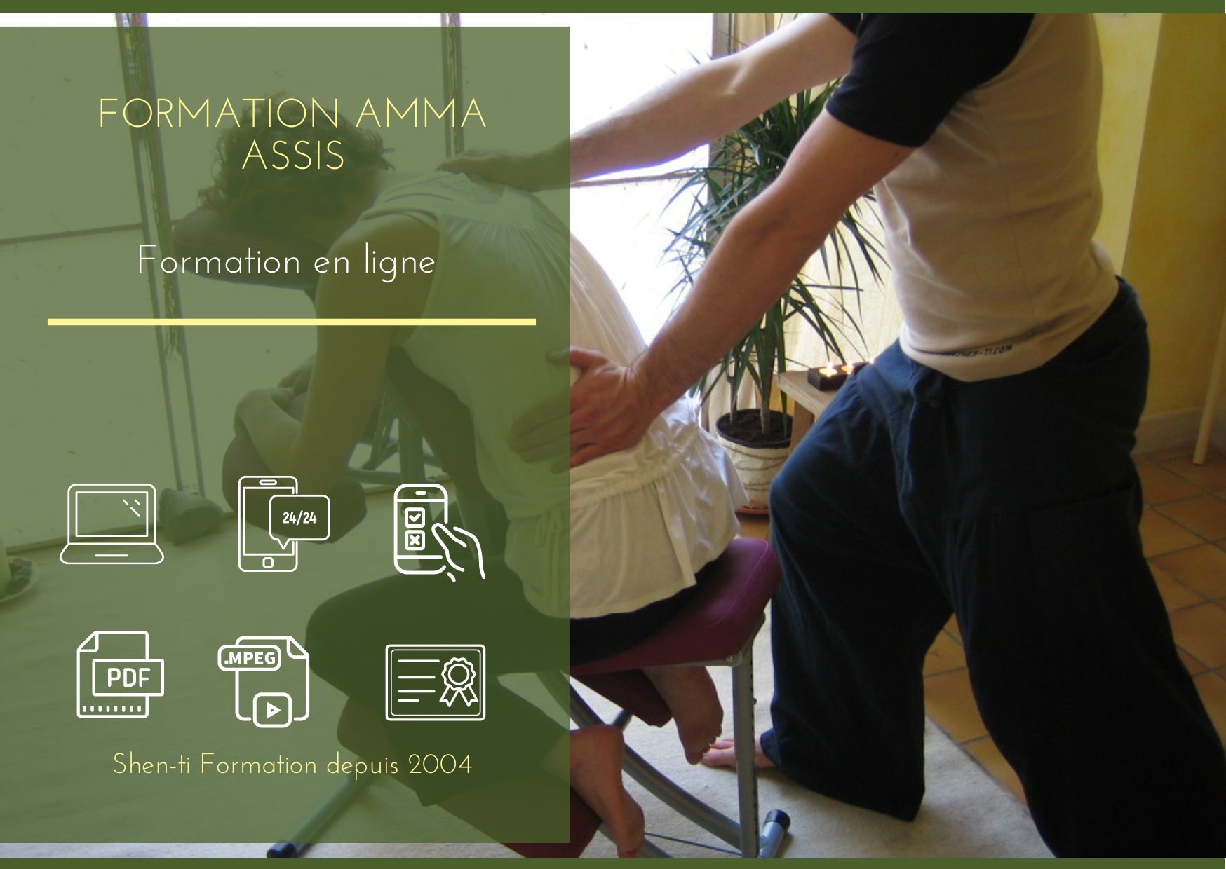Formation praticien massage assis en ligne e-learning